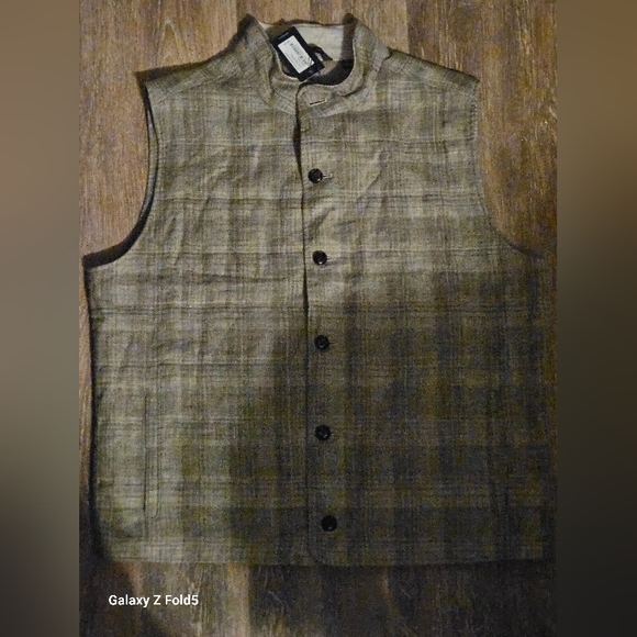 NEW Peter Millar Crown Crafted Agril  Journeyman Plaid Linen Wool Vest $600 2XL - Picture 2 of 16
